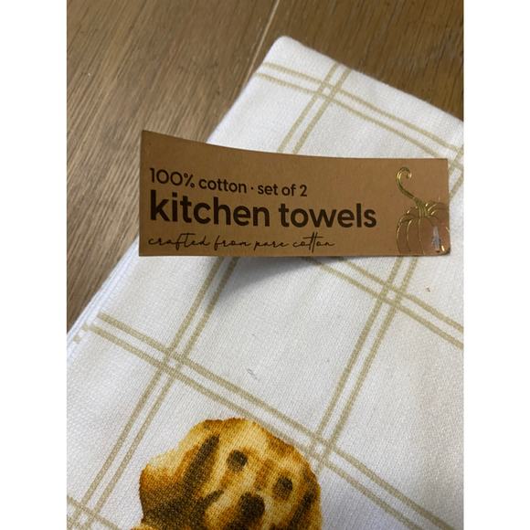 NWT From the hearth dog flower kitchen towels - Picture 3 of 4